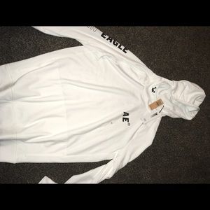 Brand new with tags AE white hoodie